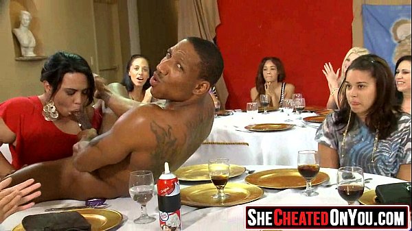 29 Strippers get deep throated at cfnm romp soiree  40