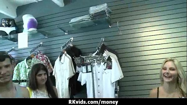 Desperate nubile naked in public and fucks to pay rent 4