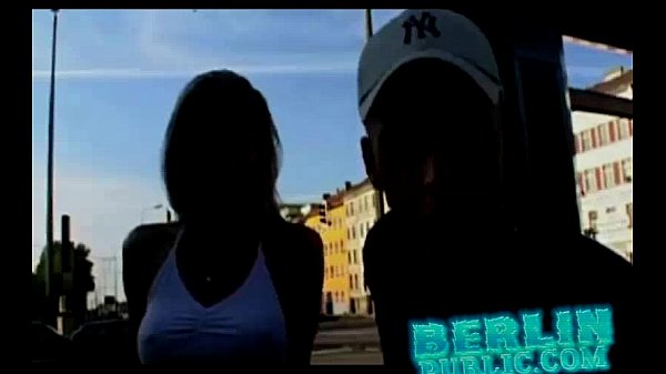 Horny honey in public