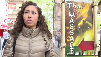 Melody Petite’s fucking in a liberate truck