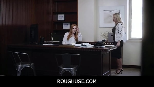 RoughUse -Freeuse Teenage Threesome With MILF Coworker And Manager In Office – Harper Crimson, Quinn Waters