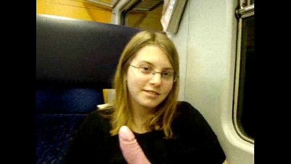 19 years old german nubile masturbates in train