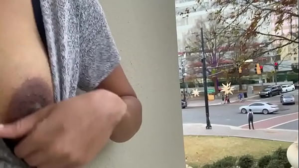 Dark-hued Public Getting off in the Park