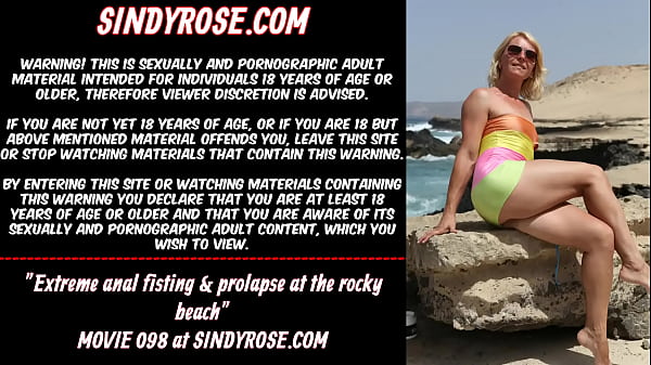 Extreme ass fucking handballing & blossom at the rocky beach Sindy Rose