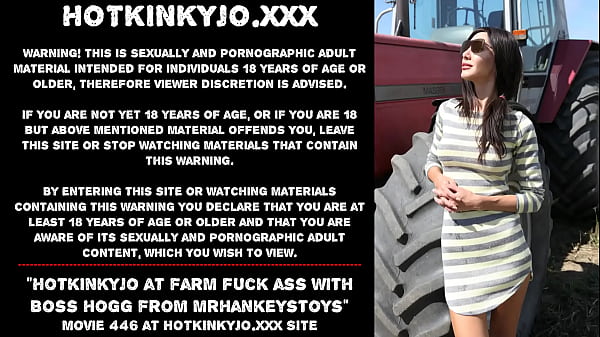 Hotkinkyjo at public farm fuck her bootie with Chief Hogg from mrhankeystoys