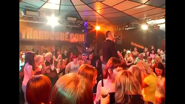 Very hot team fuck in club