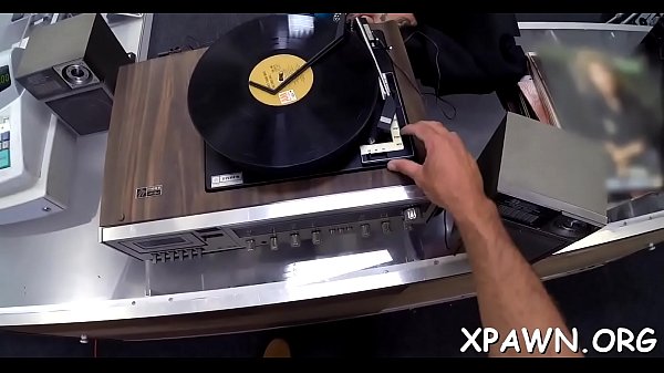 A sexy darling is in the store, having some intercourse in store