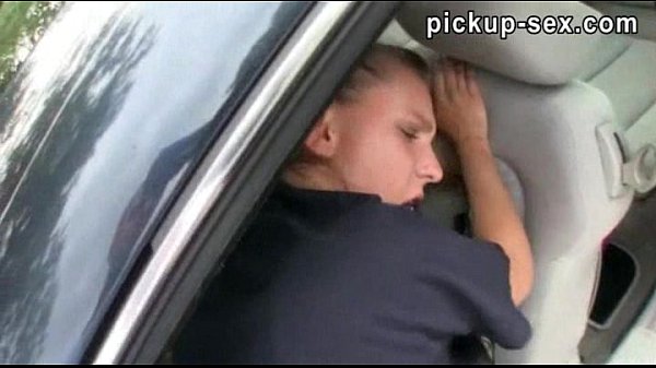 First-timer blonde teenage Nessy slobbers jism after hookup in public