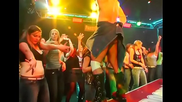 Blonde female gulping darksome dick