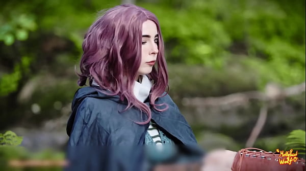 Elden ring . Melina shows her fuck-holes in forest