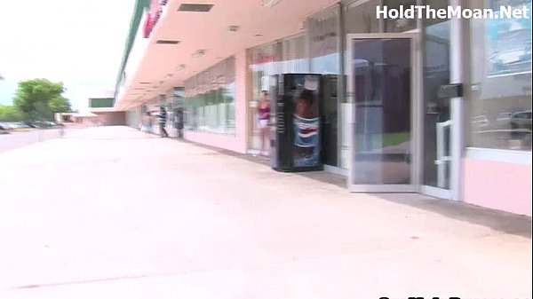 Hot blonde does it public