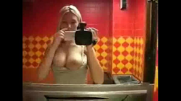 Nice blonde on the rest room