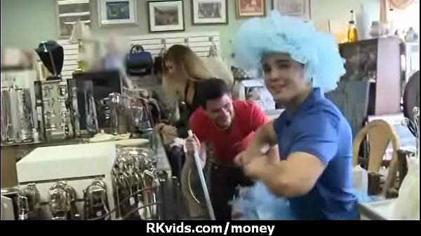 Sexy exhibitionist GFs are paid cash for some public fucking 10