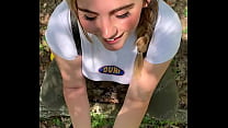 Stranger Rewarded With Dt on a Hiking Trail POV – CandyCourt