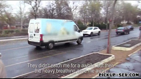 Unexperienced dark haired Eurobabe Anastasia railed inwards the van