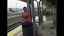 Black a too late for train so she get fuck inwards a motorhome