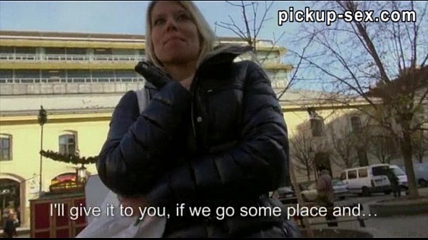 Perky tits Euro blonde chick Adrienne paid for fucking