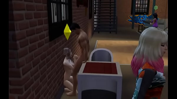 Sims Deep throat in a club