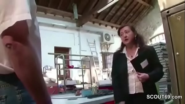 German MILF Mom in Stockings Lure to Fuck Public