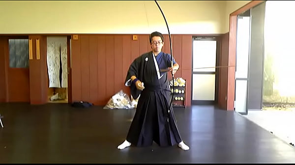 Solo have fun of KYUDO in Japan