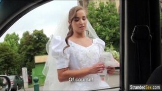 Euro teenager bride Amirah Adara gets stood up and a mouthhole of jism