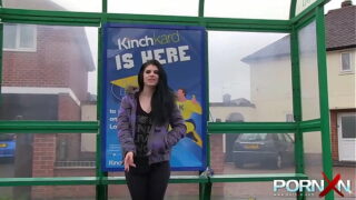 Sweet stunner Lucia Love pissing outdoors