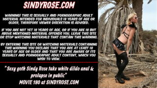 Sexy emo Sindy Rose take milky fuck stick ass fucking & blossom in public