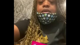 Black mistress takes shot of Jack with her rose fucktoy